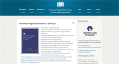 Desktop Screenshot of naukowy-przeglad-dziennikarski.org